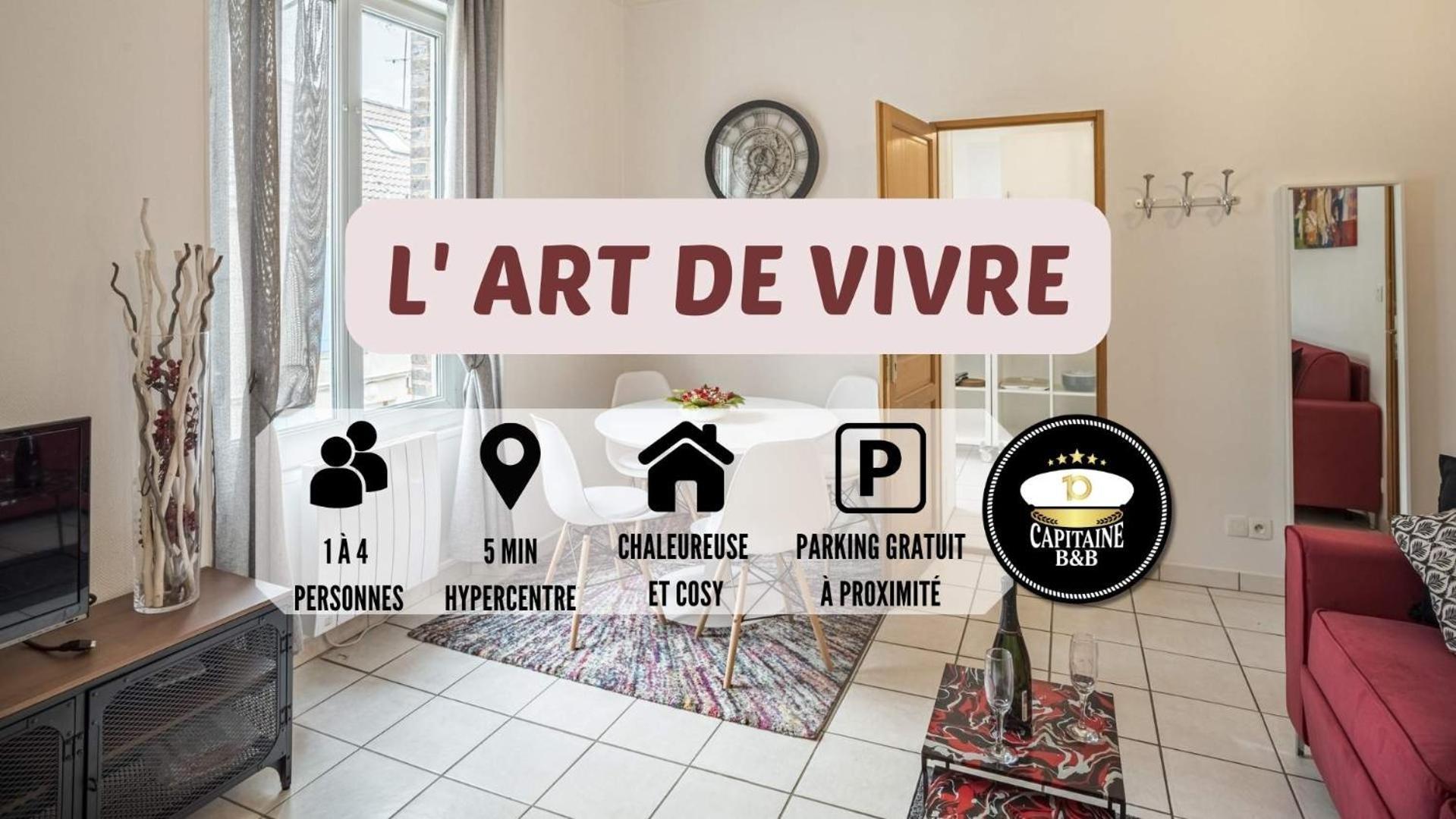 L' Art De Vivre - 3 Min Hypercentre - 4 Personnes Lejlighed Troyes Eksteriør billede